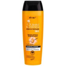 Plaukų šampūnas "Shine Nutrition" 400ml Viteks su argano aliejumi.